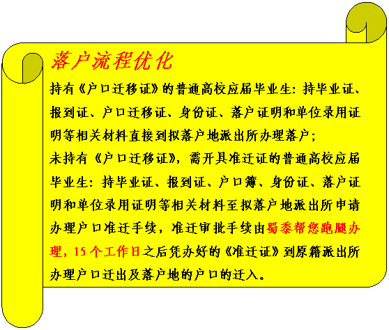 2018年杭州應(yīng)屆畢業(yè)生落戶材料